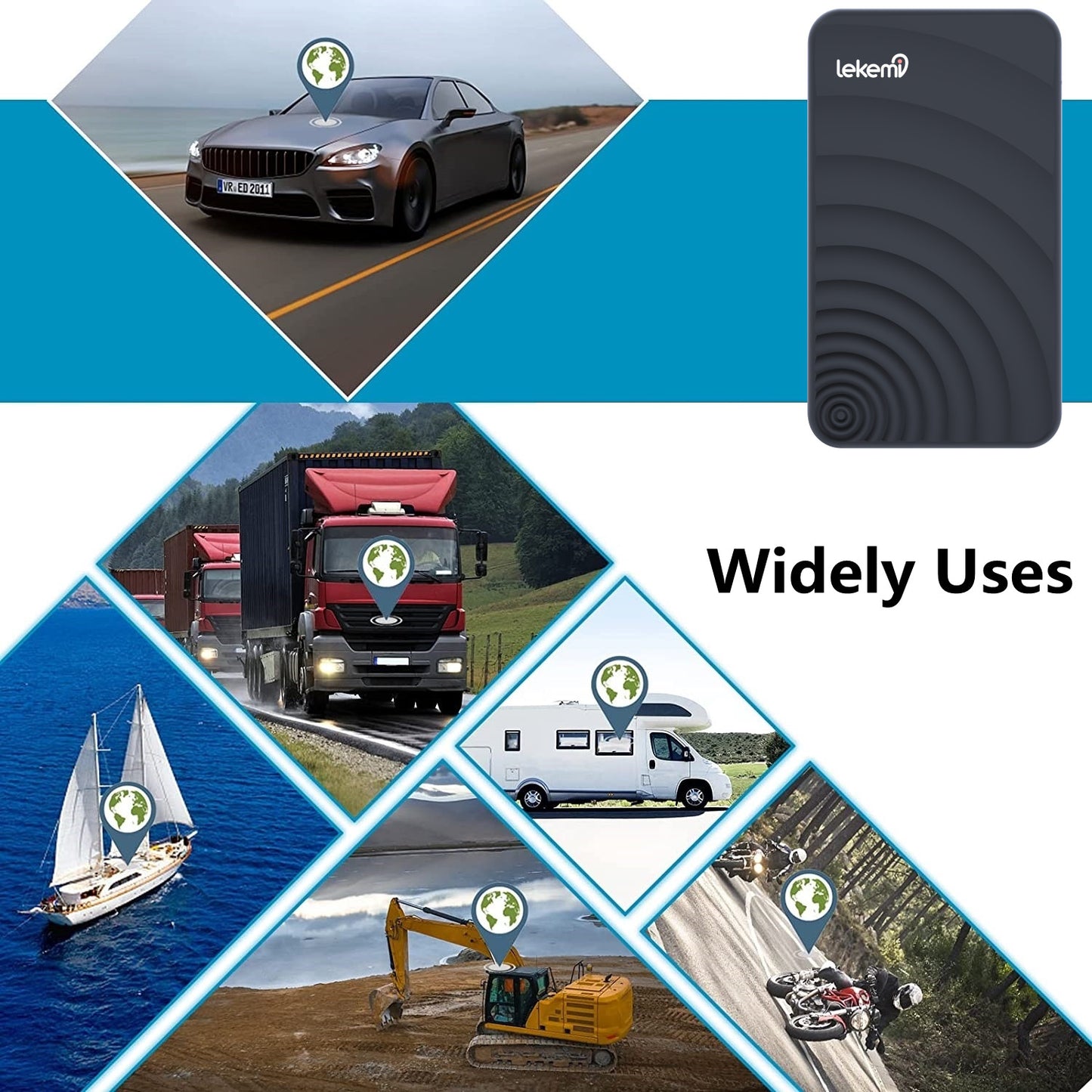 Localizzatore GPS Lekemi L11 Per Auto E Moto - Batteria 6000mAh, Magnete, Allarmi E App - Foto 2